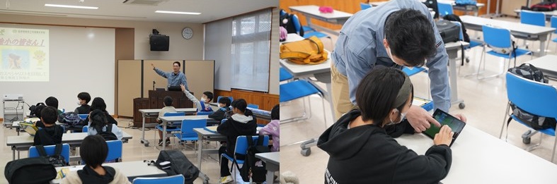 南箕輪小学校４年１組の児童の皆さん30名が見学に来られました